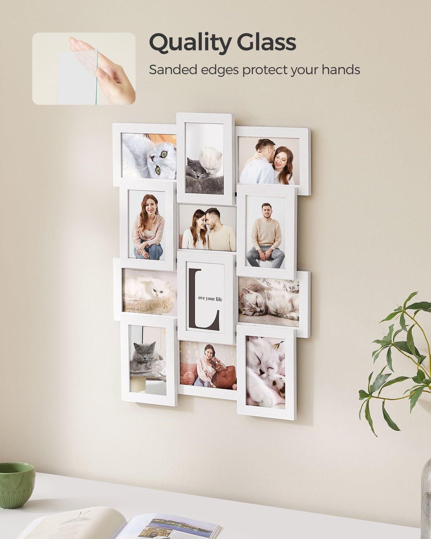 Collage Picture Frames, 4x6 for Wall Decor Set of 12