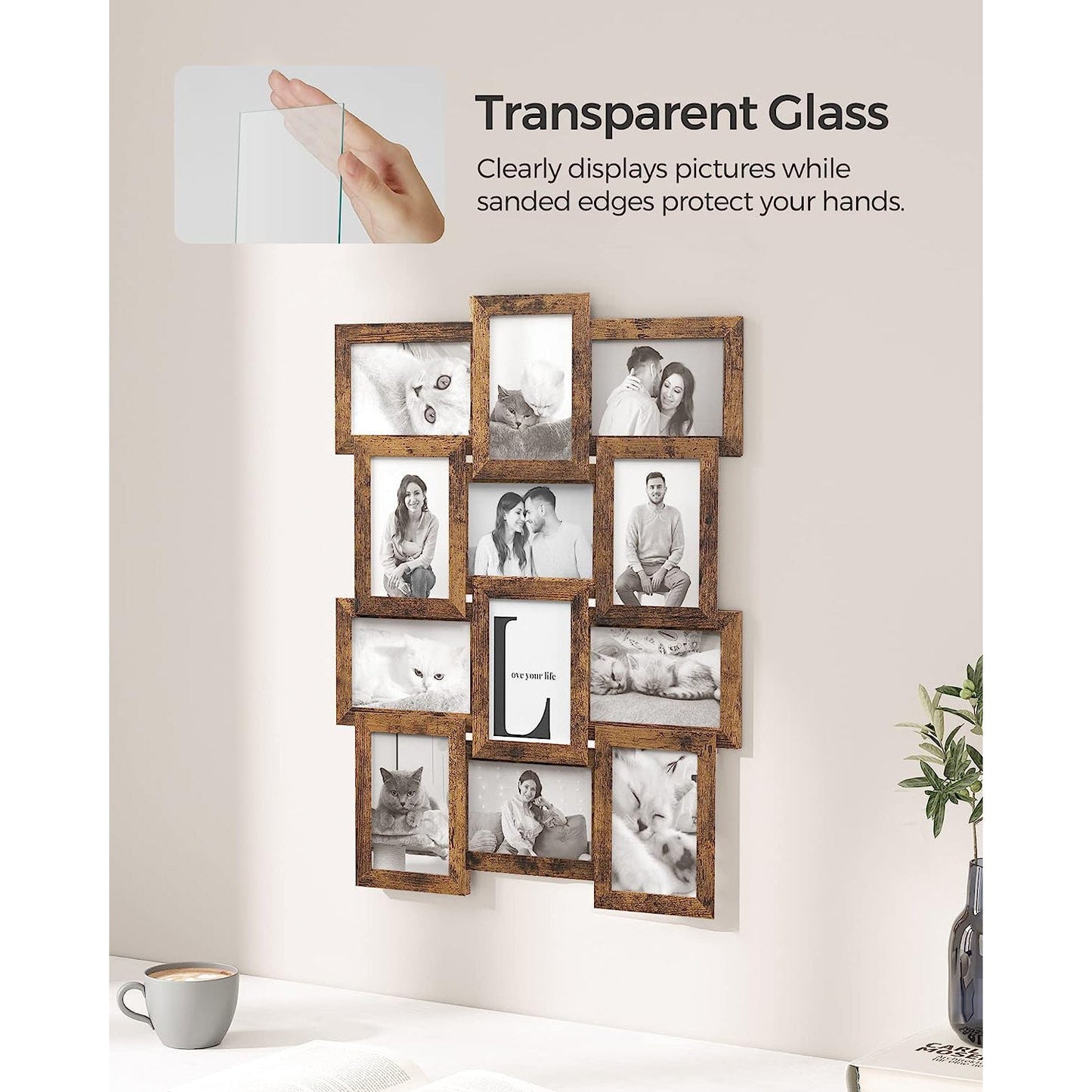 Collage Picture Frames, 4x6 for Wall Decor Set of 12