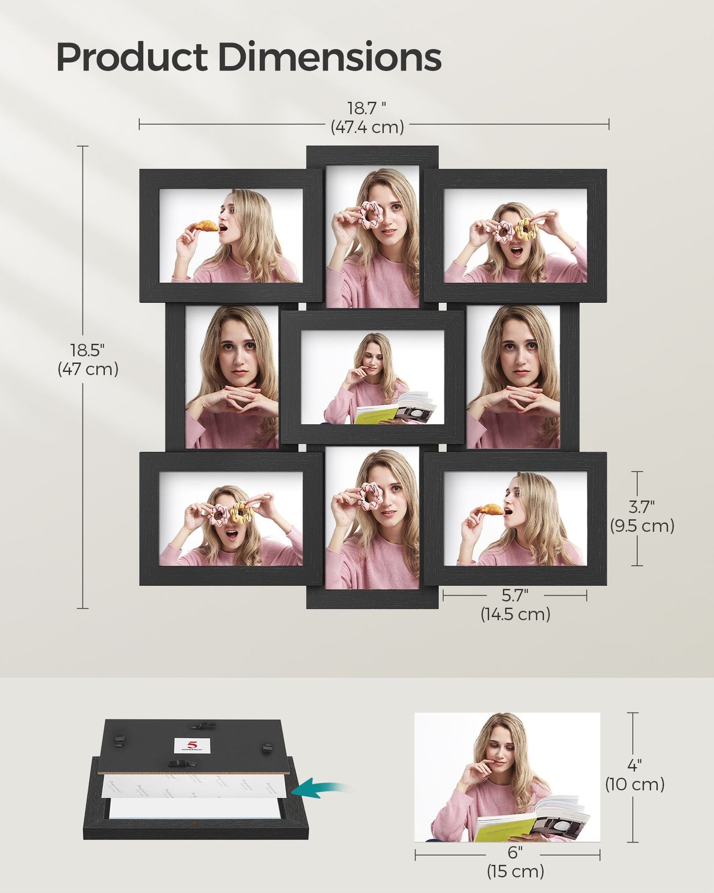 4x6 Picture Frames Collage for Wall Decor