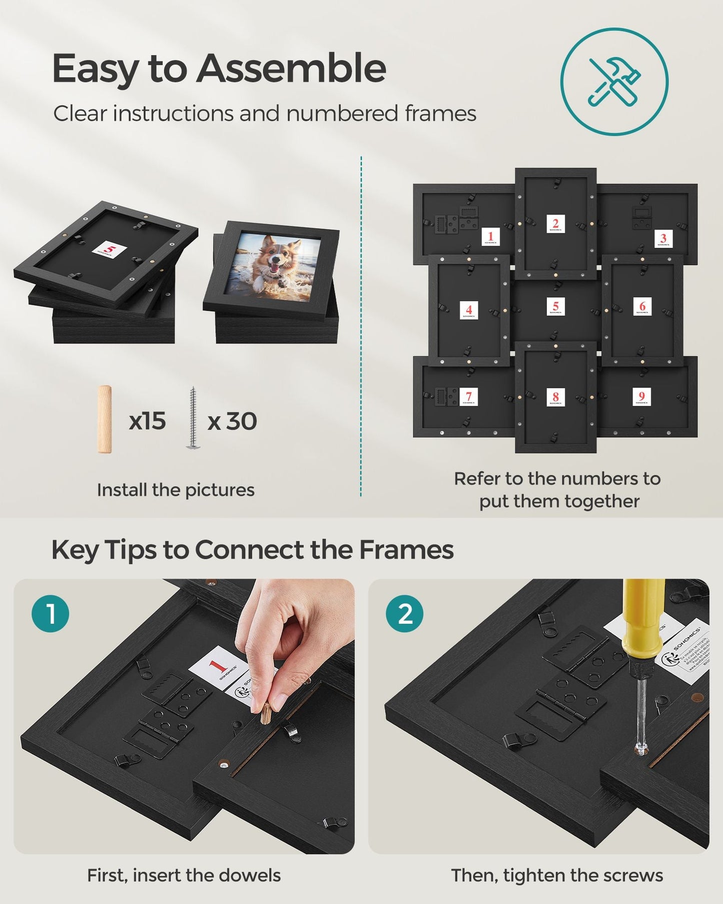 4x6 Picture Frames Collage for Wall Decor