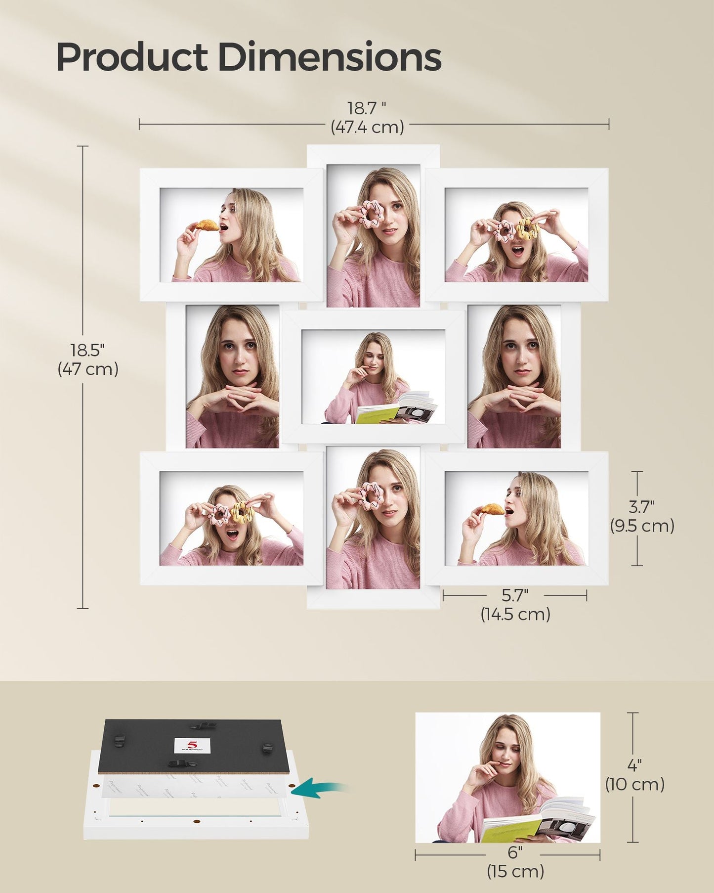 4x6 Picture Frames Collage for Wall Decor