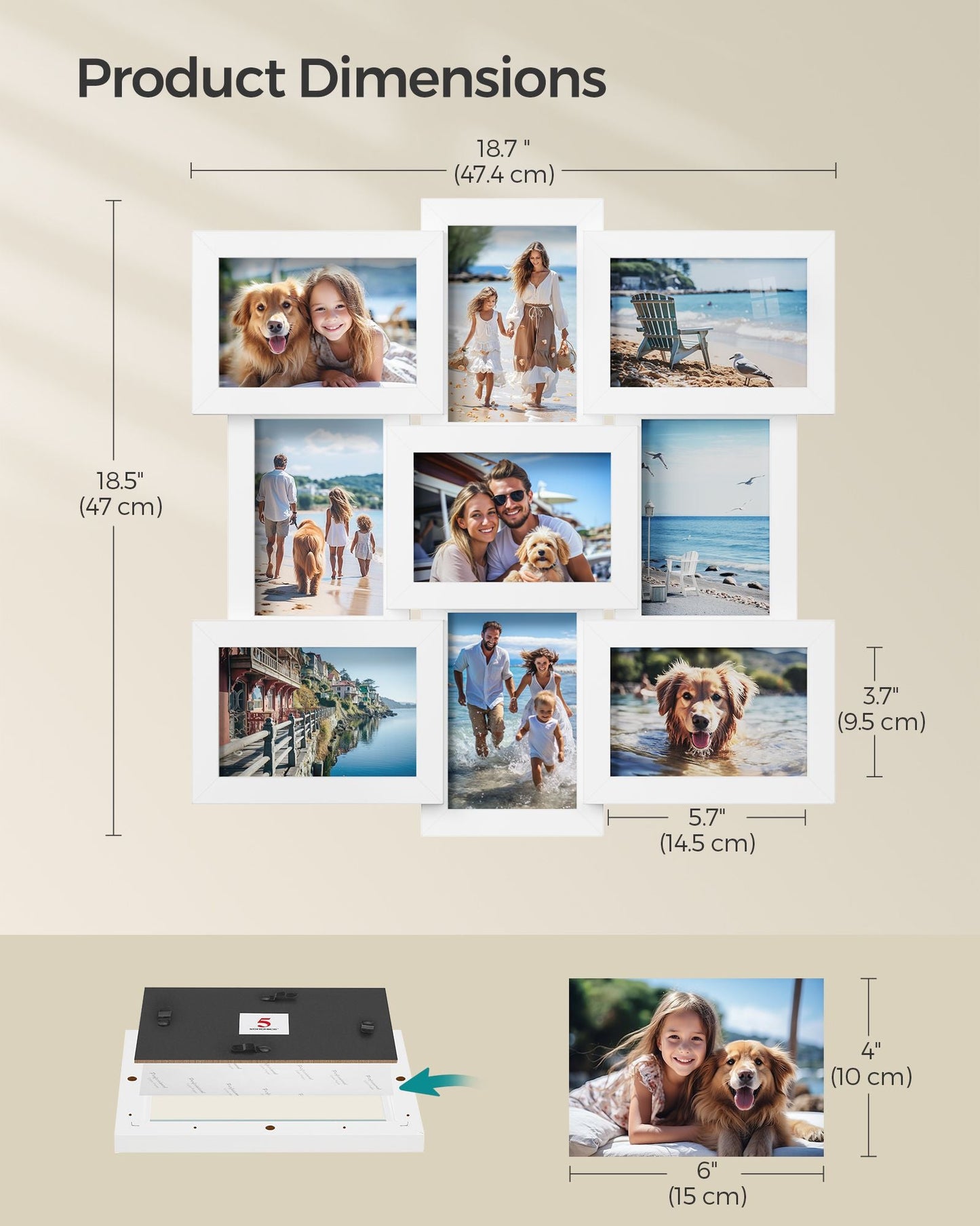 4x6 Picture Frames Collage for Wall Decor