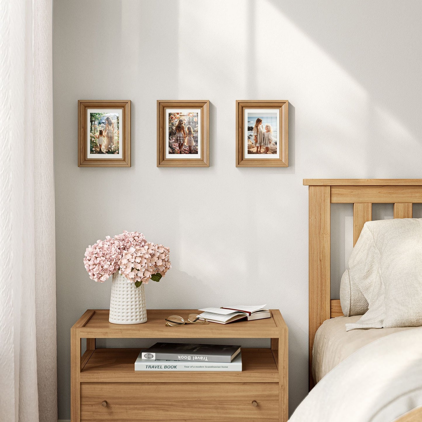 5x7 Picture Frames with 6 Mats for Wall, Set of 3
