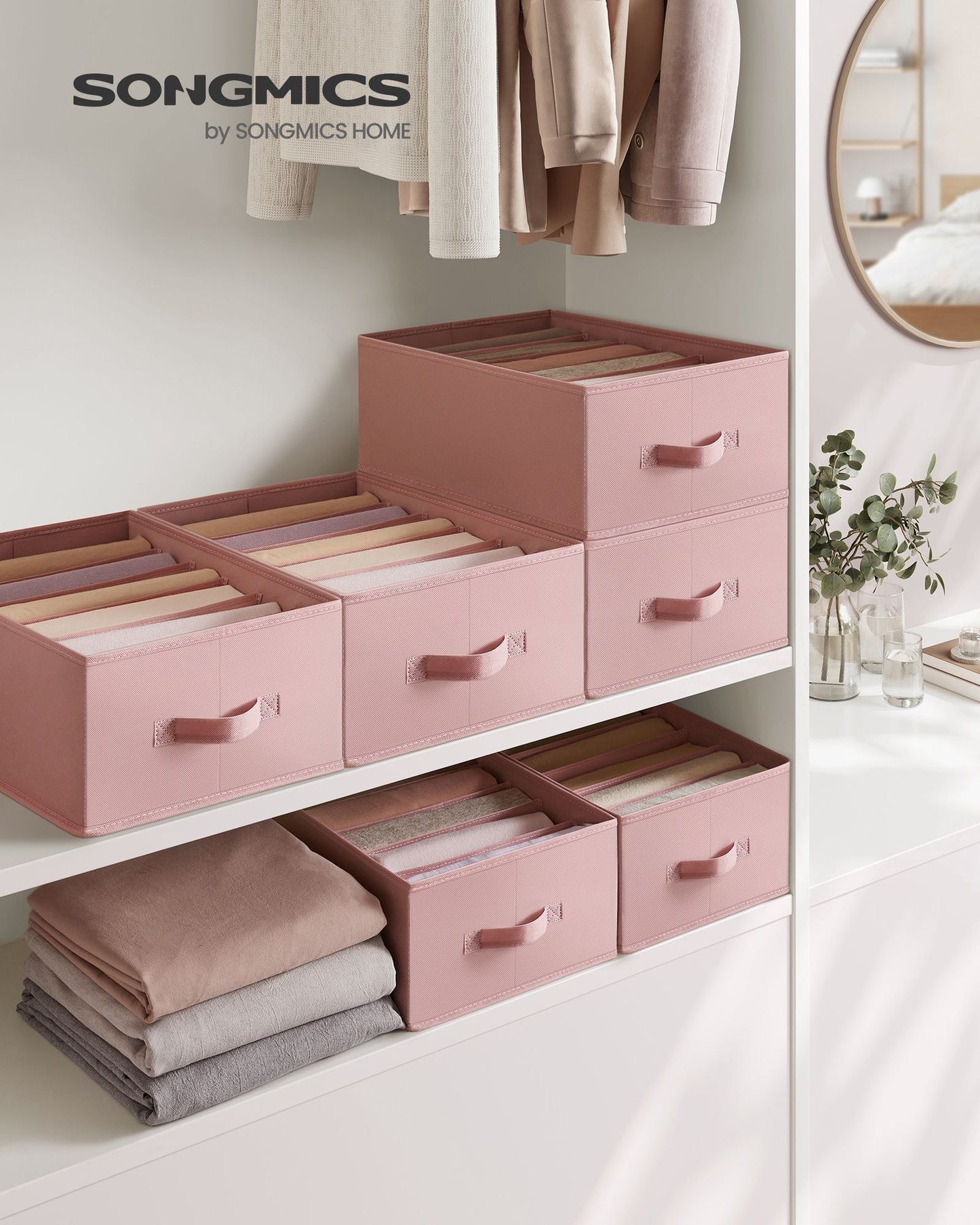 Set of 4 Large Size Wardrobe Clothes Organizers