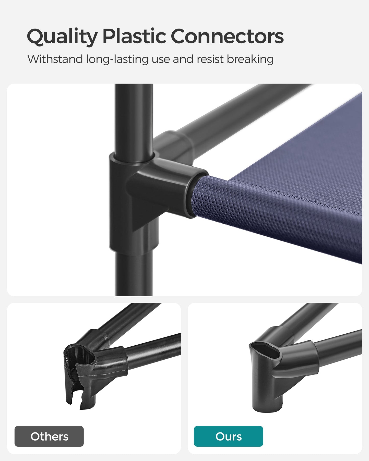 Portable Closet with 4 Hanging Rods and Shelves