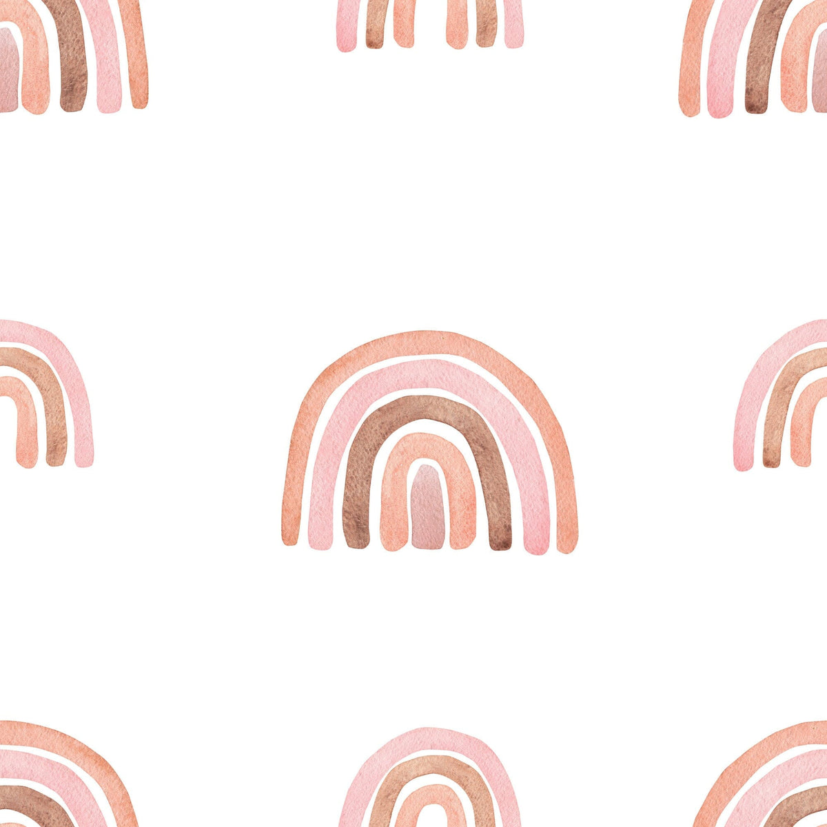 Pastel Boho Rainbow Peel and Stick Wallpaper | Girls Room Wall Decor