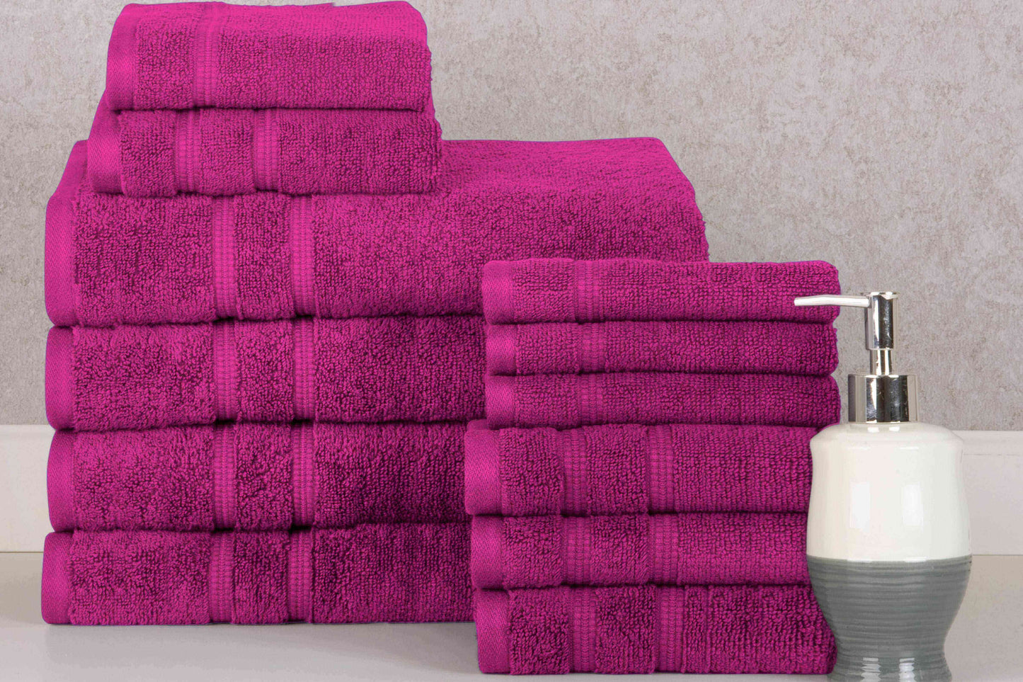 Bibb Home Zero Twist Egyptian Cotton Towel Set.