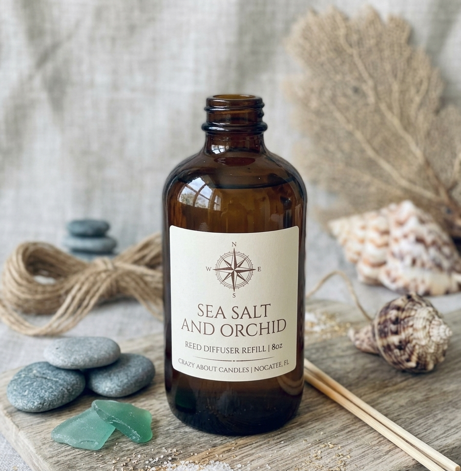 Reed Diffuser Refill – 8oz | Floral Scents, Essential Oil Infused