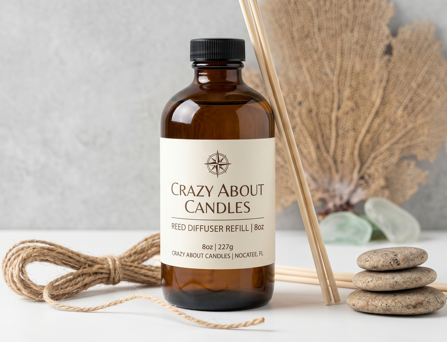 Reed Diffuser Refill – 8oz | Nature Scents, Essential Oil Infused