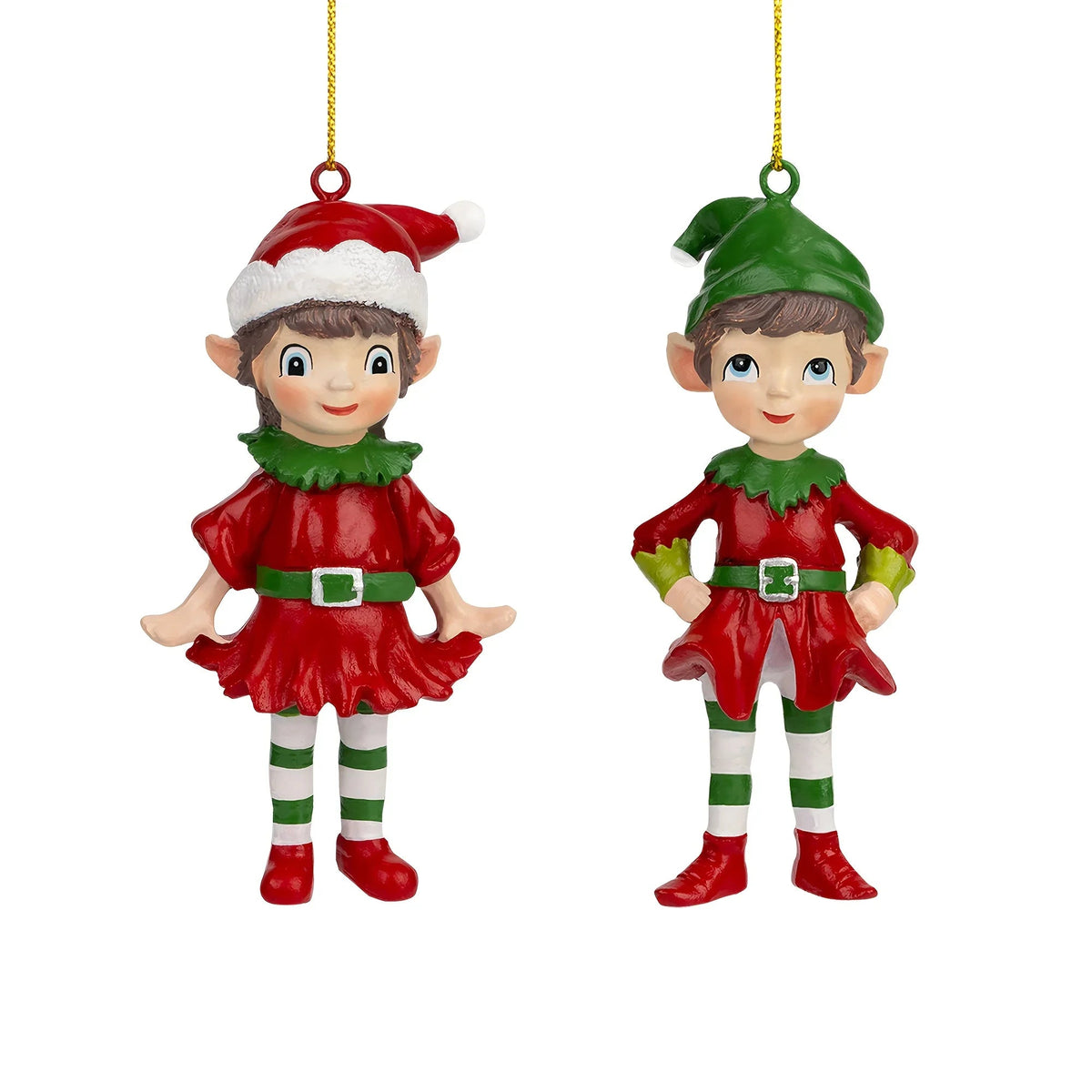 Resin 3D Gnome Hanging Ornaments with Sculpture Details