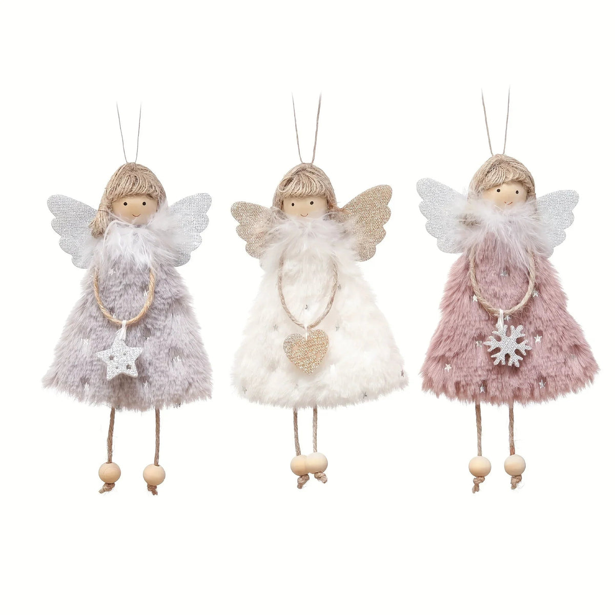 Resin Angel Doll Pendants for Christmas Tree Decorations