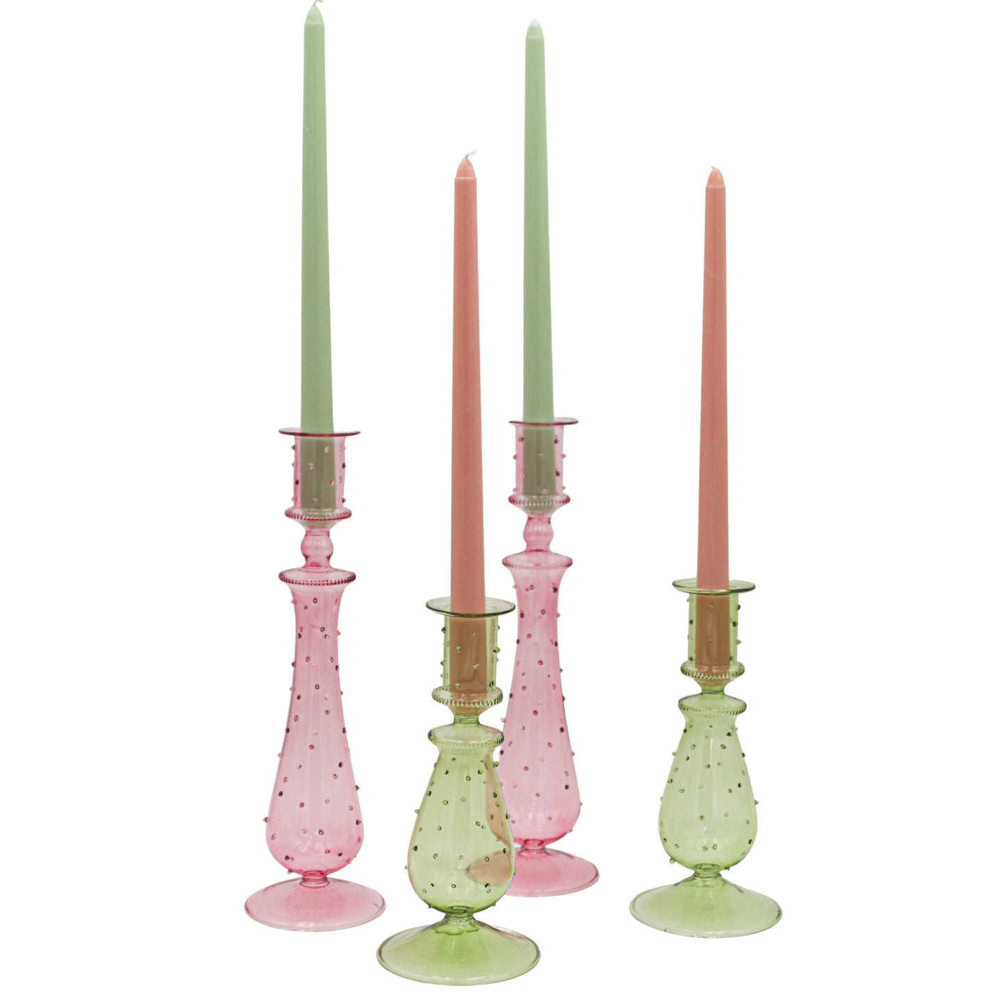 Rose Garden Dotty Candle Holder - Case of 12