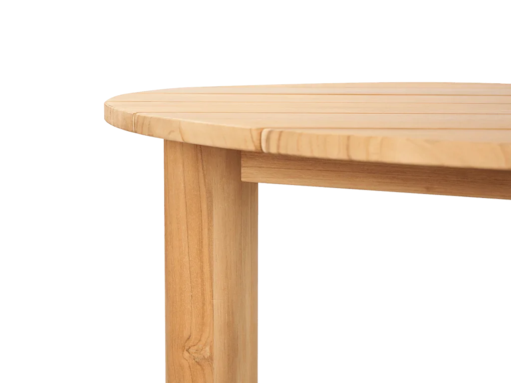 Rudolph Teak Patio Round Coffee Table