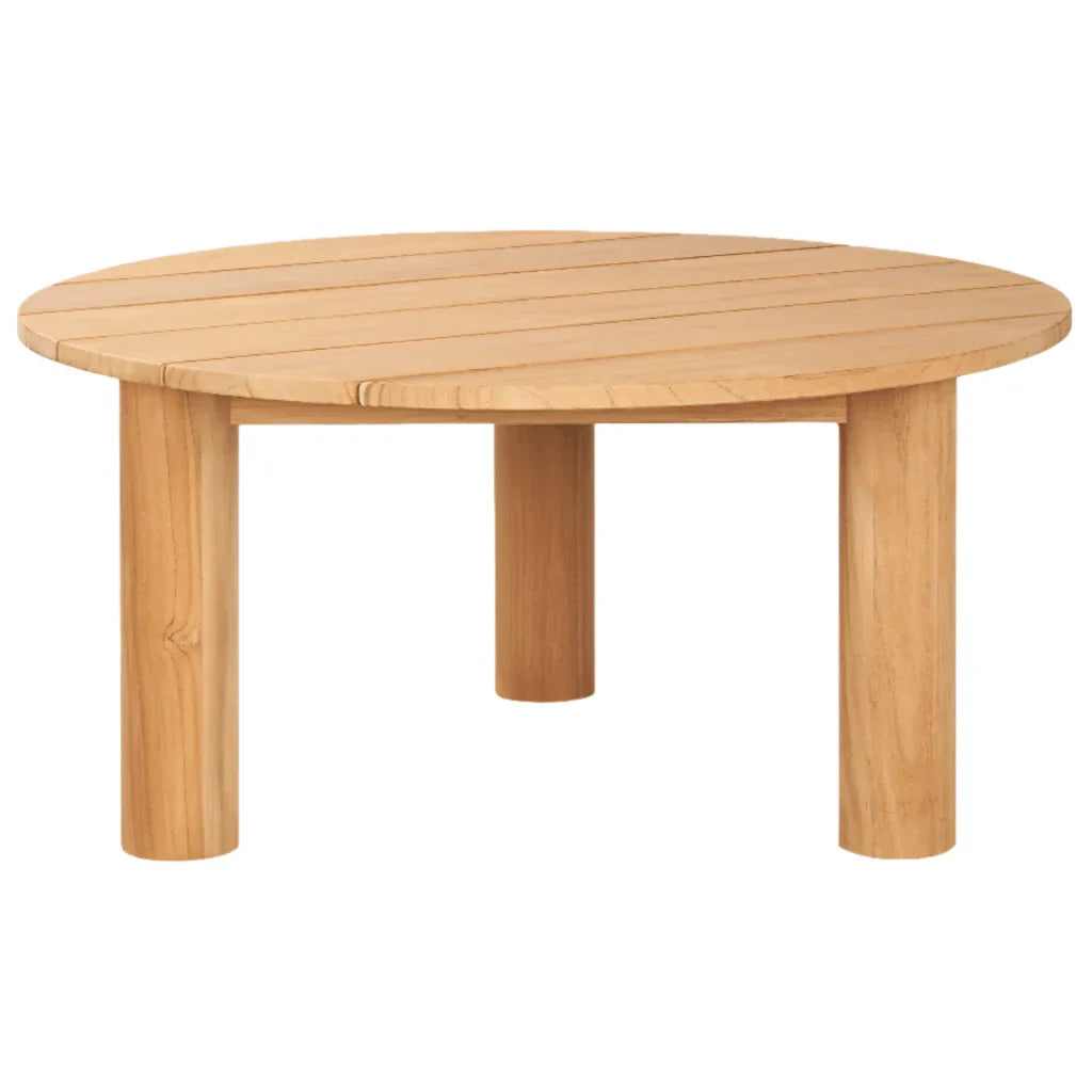Rudolph Teak Patio Round Coffee Table