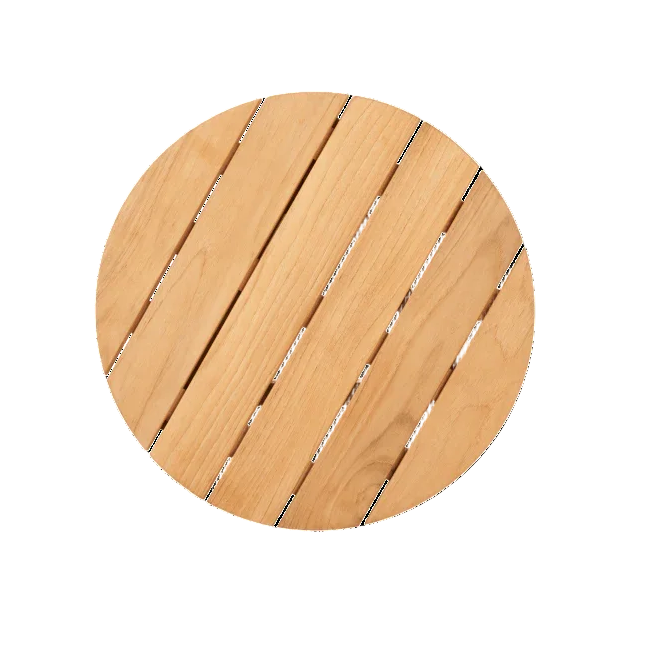 Rudolph Teak Patio Round Side Table