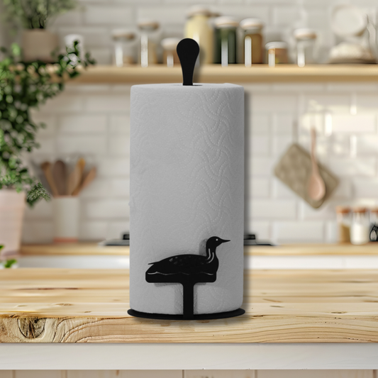 Rustic Countertop Loon Paper Towel Holder