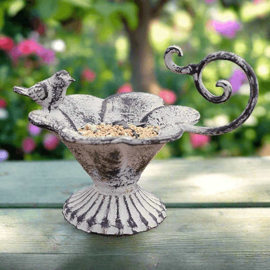 Rustic Cast Iron Bird Feeder (Set of 2)