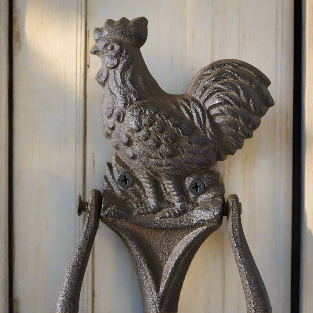 Rustic Rooster Door Knocker | Set of 2