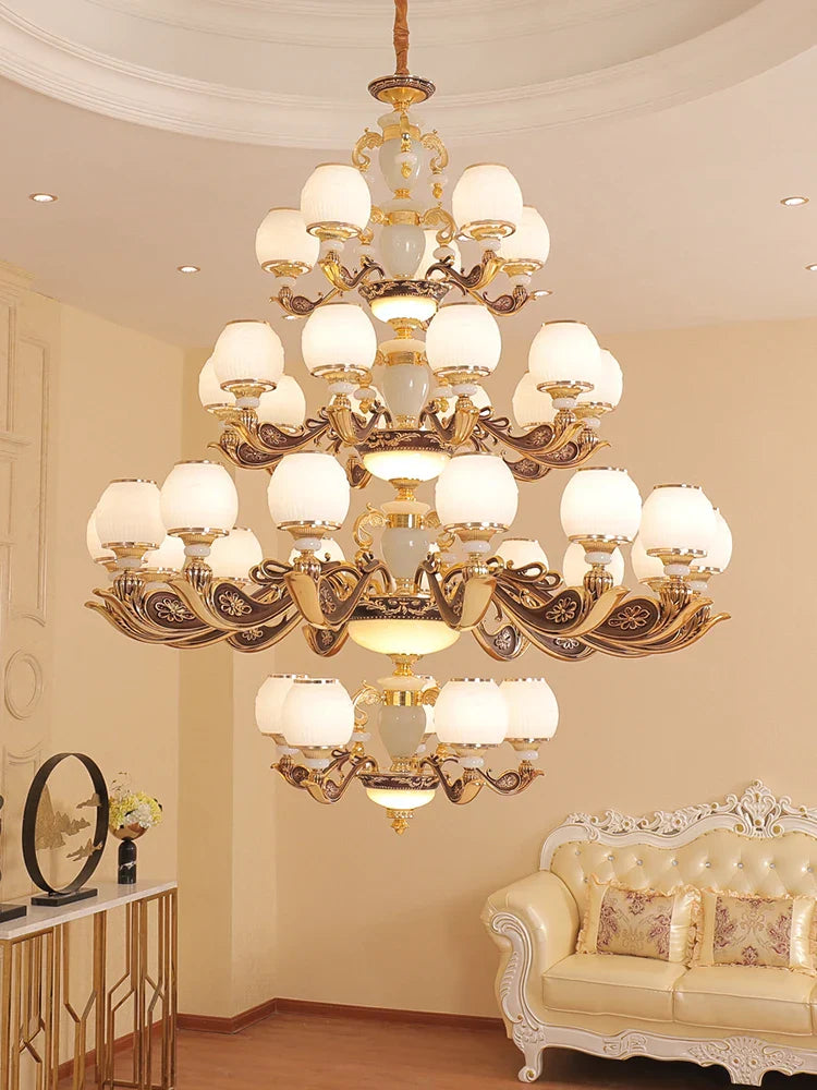 European Style Large Chandelier - Elegance for Living Rooms, Hotels, Villas, and Grand Hallways