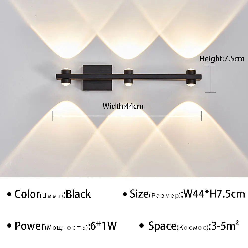 Modern LED Wall Light for Bathroom Mirror - Stylish Wall Sconce for Living Room, Bedroom, and Study