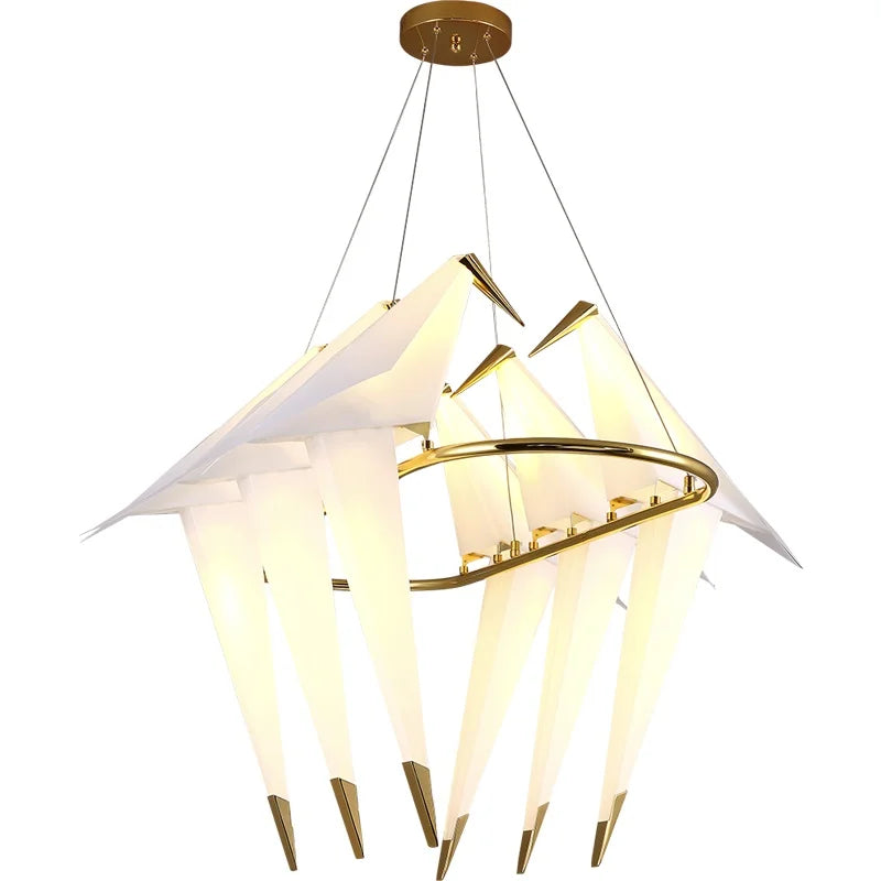 Modern Bird Cage Chandelier - Stylish Interior Decor Lighting Fixture for Living Room, Restaurant, and Bedroom