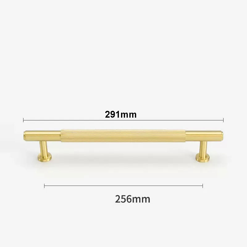 Gold Brass Cabinet Handles – Liner Knobs and Kitchen Drawer Bar Pulls for Furniture