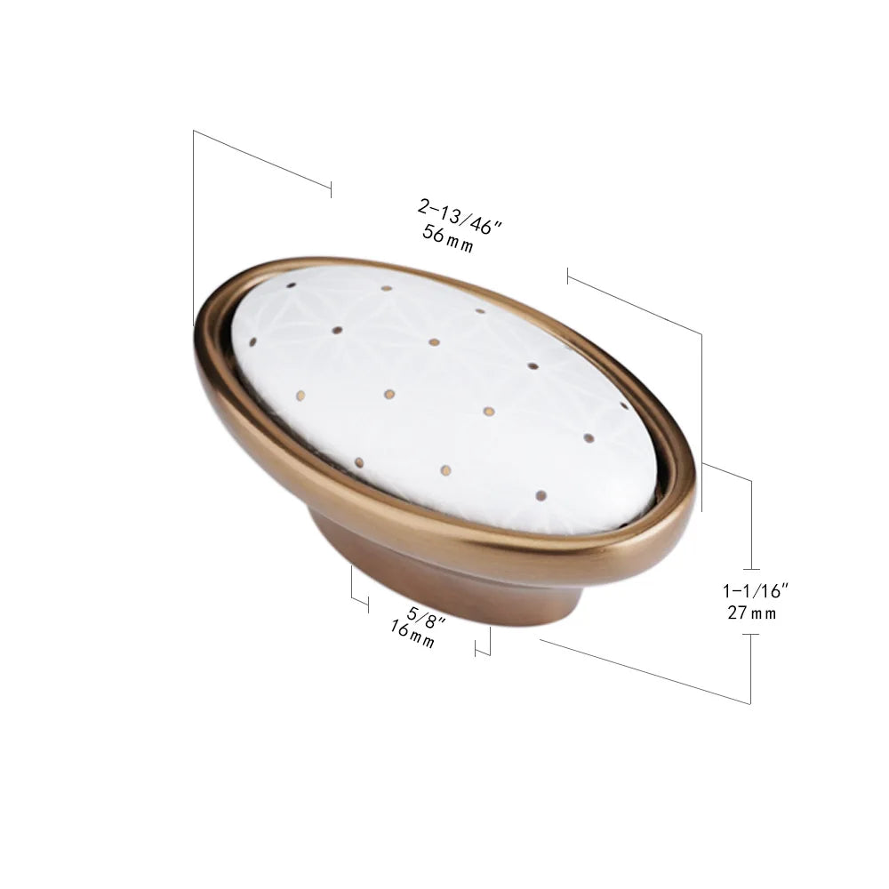 Pearl White Ceramic Cabinet Handles – Elegant Knobs for Wardrobes, Drawers, and Kitchen Furniture