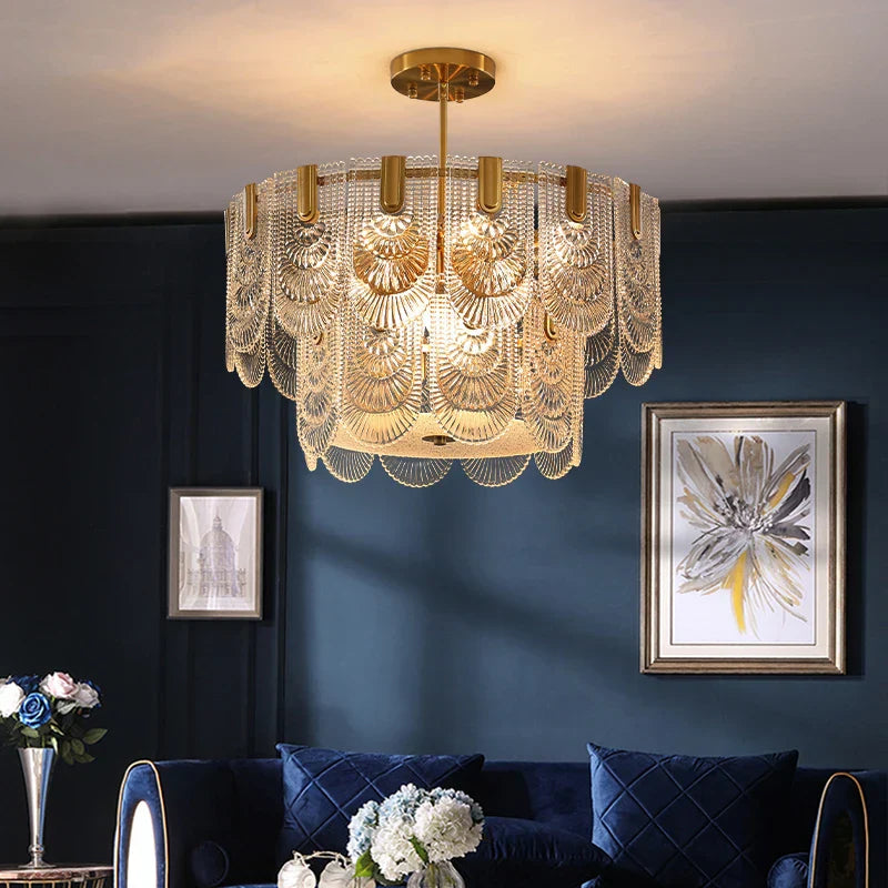 French Luxury Chandelier - Postmodern Designer Elegance for Living Rooms, Master Bedrooms, and Dining Spaces