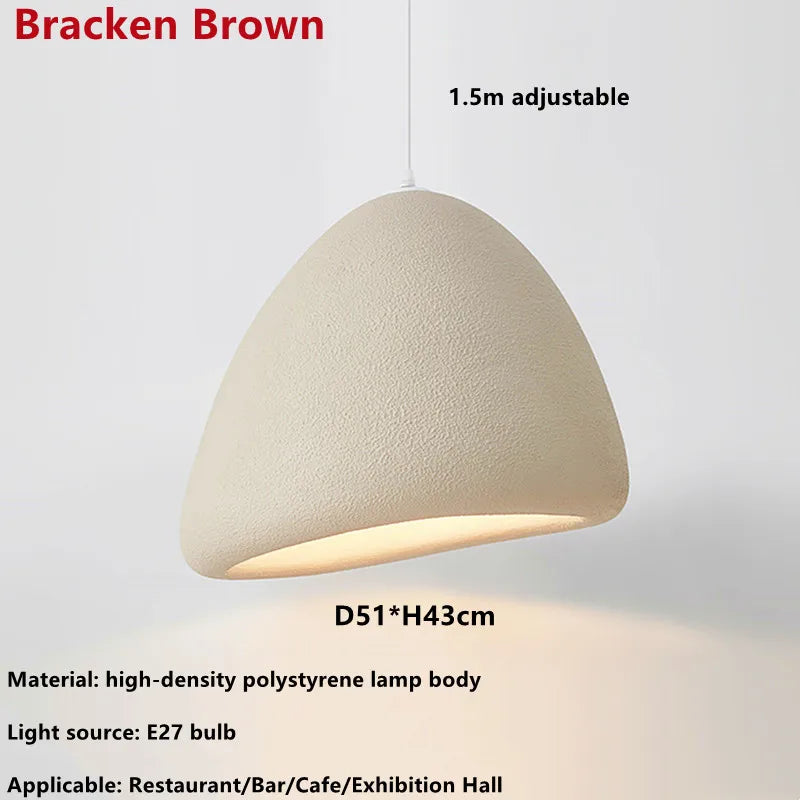 Nordic Minimalist Wabi Sabi LED Pendant Light - Perfect for Restaurants, Cafes, Living Rooms, and Bedrooms