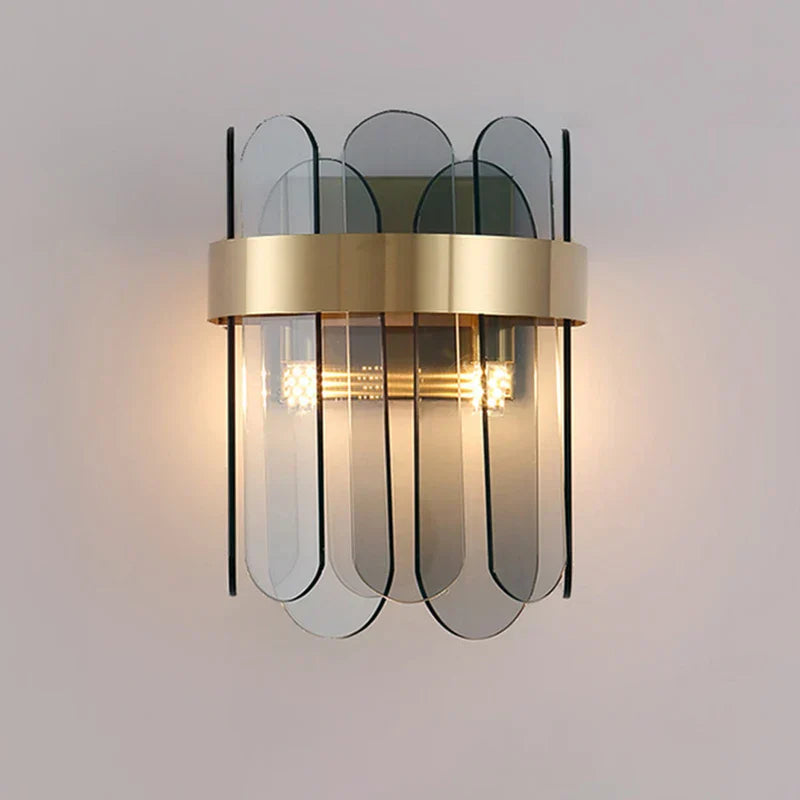 Elena - LED Modern Nordic Interior Lighting Home Decoration Lamp Luxury Wall Lamp Living Room Bedroom Bedside Handmade Glass Wall Lamp