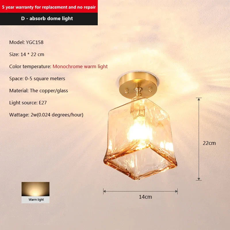 Nordic Creative Cup Ceiling Light for Dining Room Bedroom Hallway Entrance Balcony Kitchen Ceiling Lamp Modern Home Decor