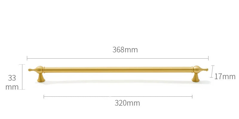 Satin Brass Cabinet Handles – Modern Ball Design Wardrobe Knobs and Drawer Pulls (French Style)
