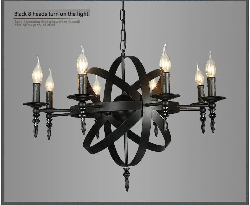 Camille Vintage Retro Candle Pendant Lights