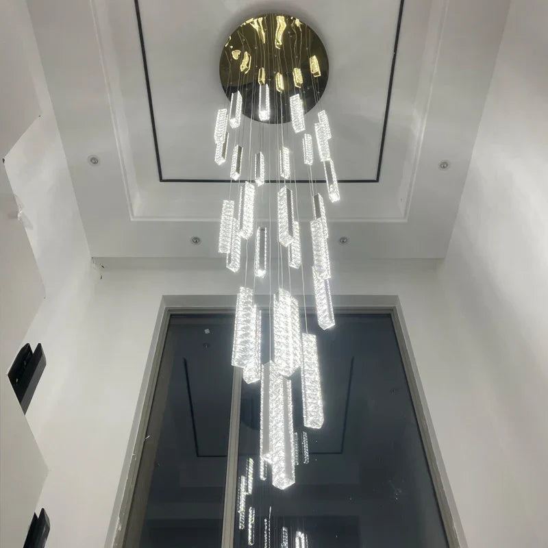 Contemporary Crystal Chandelier - Modern Elegance for Your Villa