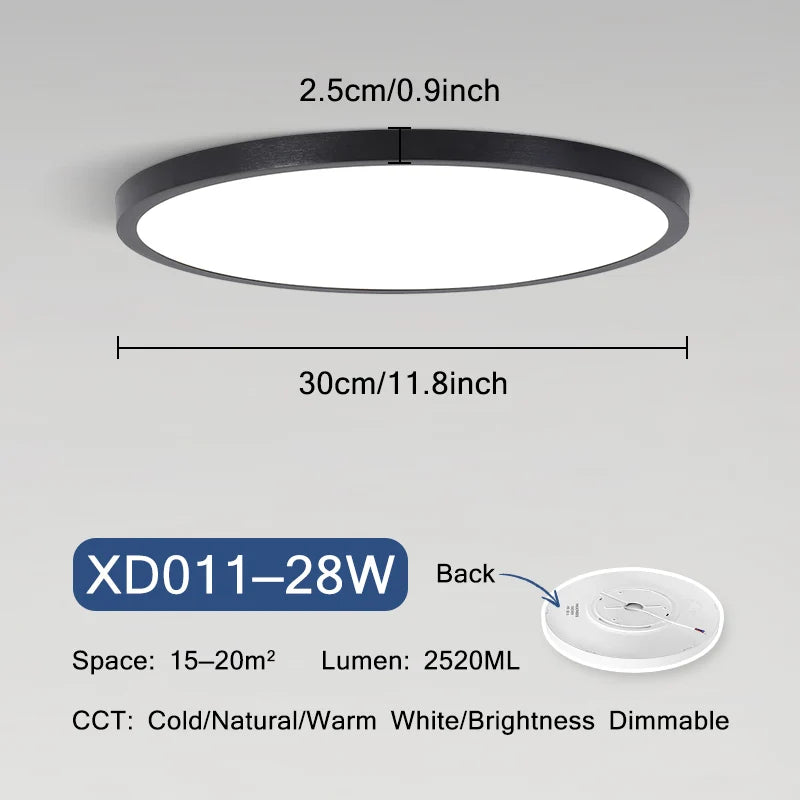Sky Smart Lamps Led Ceiling Light Fixture - Moon Lights with APP Remote Control - Ideal for Living Room and Bedroom Decor - 18W and 42W Options