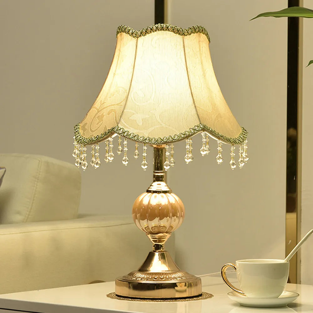European Style Touch Table Lamp - Modern Romantic Decorative Lighting for Bedroom