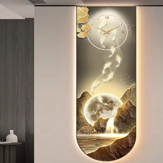 Dlight Decor Luminous Wall Clock with Elegant Glow