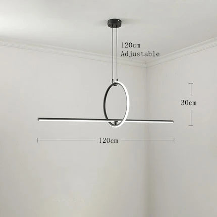 Contemporary Geometric Chandelier - A Fusion of Scandinavian and Mid-Century Modern Design for Industrial and Restaurant Decor
