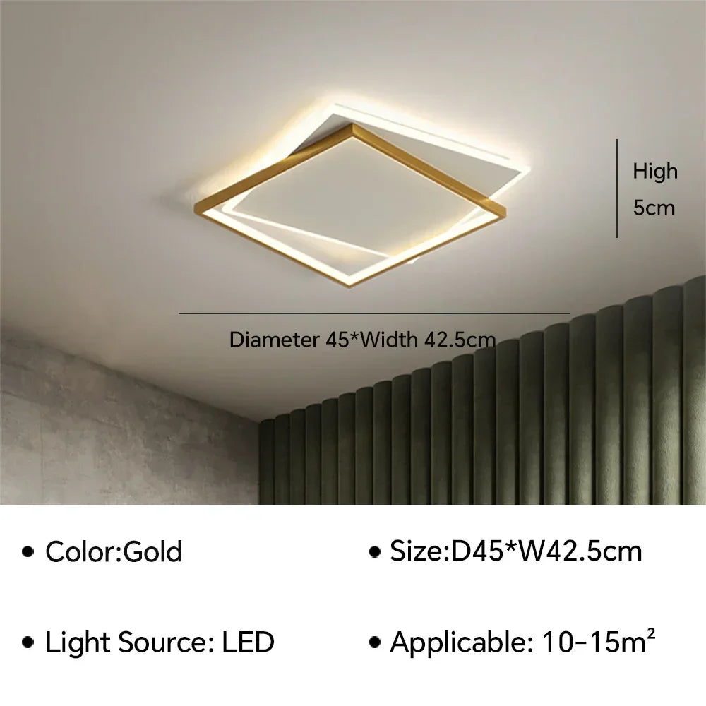 Modern LED Ceiling Lamp - Ideal for Living, Dining Room, Bedroom, Children's Room, Study, Hall, Cafe, and Home Decor Indoor Lighting Fixture Lustre