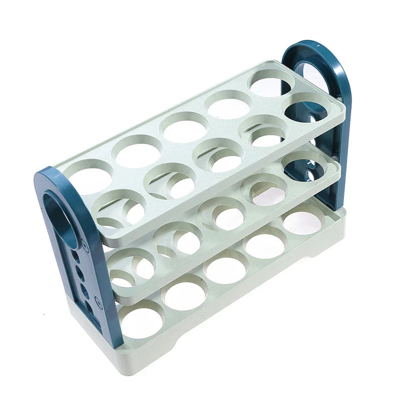 Egg Storage Container Large Capacity Egg Refrigerator Tray For Household Easy To Use Fridge Flip Egg Fresh-Keeping Case Holder