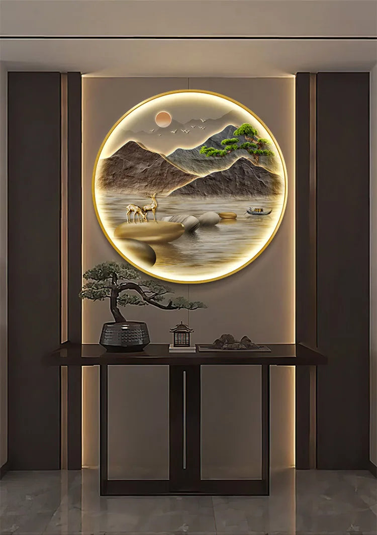 Dlight Decor Luxury Glow Round Wall Light for Interiors