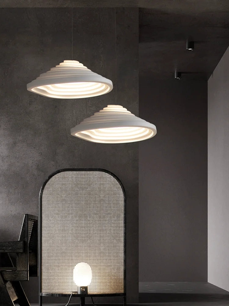 Minimalist Nordic Wabi-Sabi LED Ceiling Chandelier - Perfect for Living Rooms, Dining Rooms, Bedrooms, and Attic Home Decor