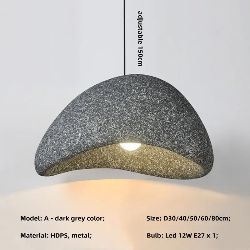 Nordic Minimalist Wabi-Sabi E27 LED Chandelier - Elevate Your Dining, Living, and Bedroom Spaces with Serene Elegance