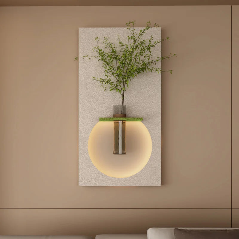 Dlight Decor Sandstone Vase Wall Lamp for Hallways