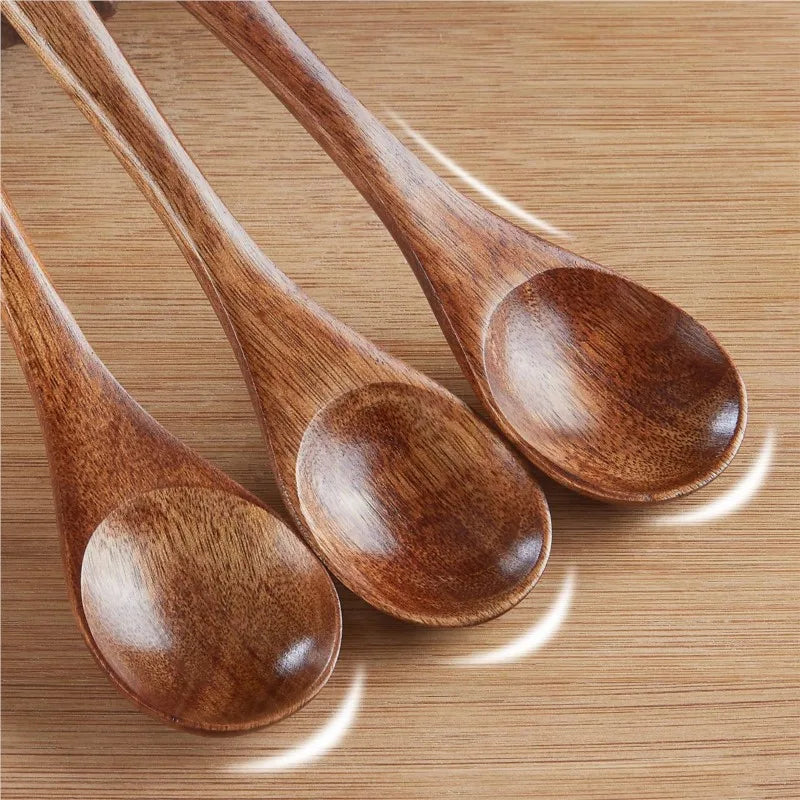 6pcs Wooden Teaspoon Mini Wooden Honey Spoon Small Teaspoons Serving Wooden Utensils For Cooking Small Condiments Spoon