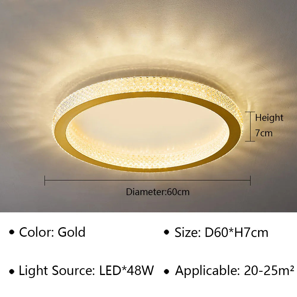 Modern LED Ceiling Lamp - Perfect for Bedroom, Living Room, Dining Room, Study, Hotel Hall - Elegant Ceiling light for Indoor Home Decoration - Lighting Fixture Lustre