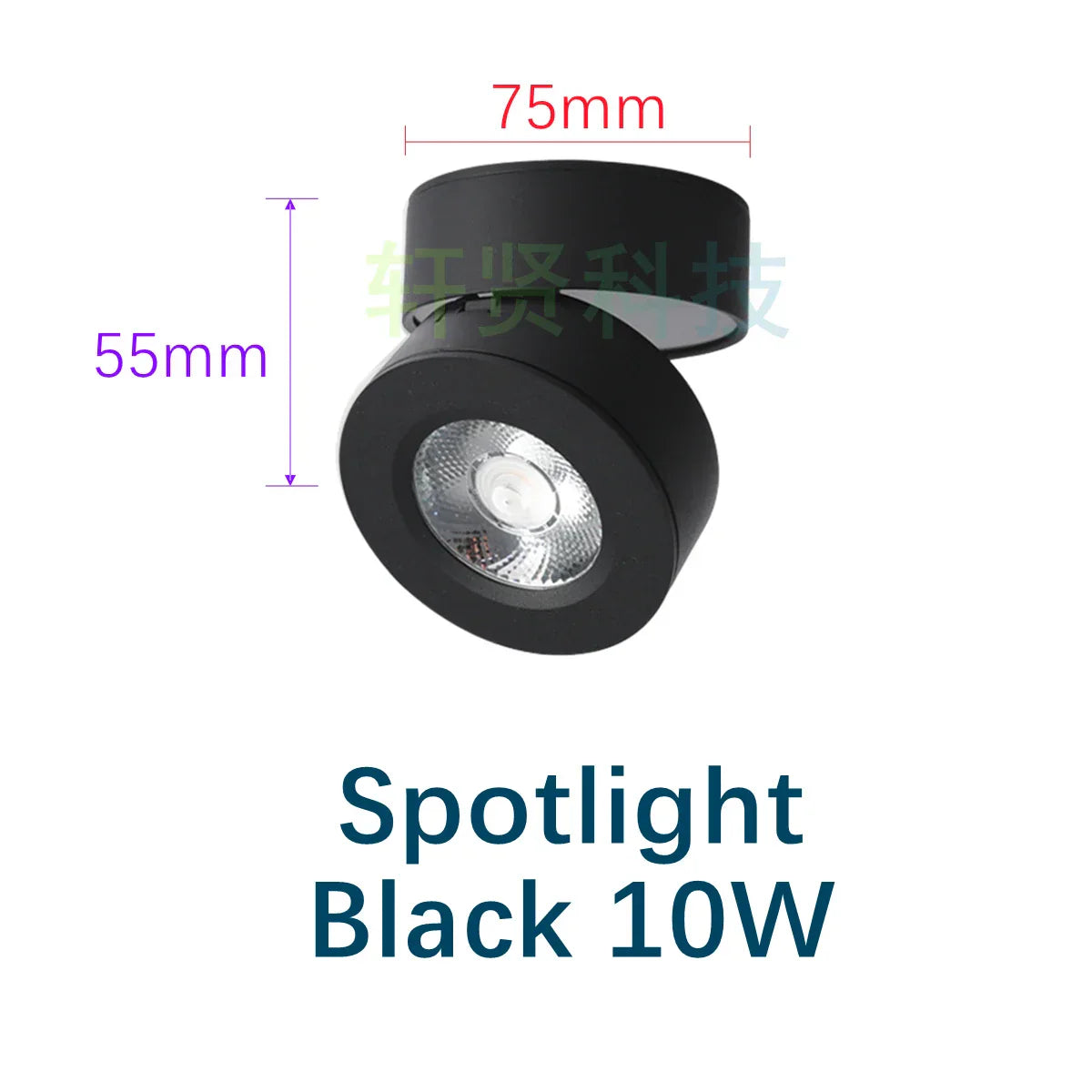 Modern Foldable Rotating LED Ceiling Light - Ultrathin, Dimmable Spotlight with Multiple Wattage Options