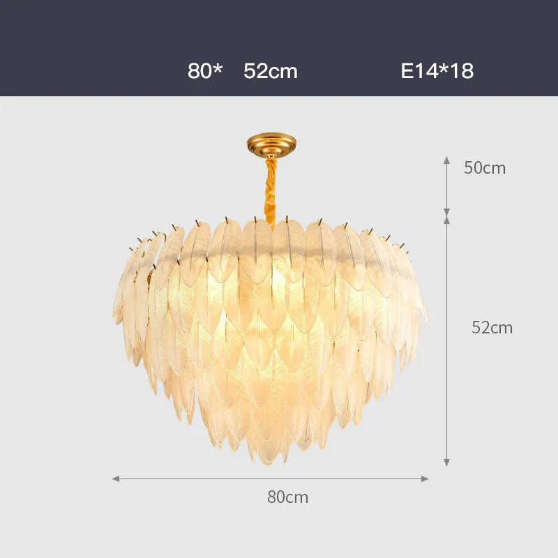 Postmodern Light Luxury Crystal Chandelier - Nordic Minimalist Elegance for Living Rooms, Bedrooms, and Dining Spaces