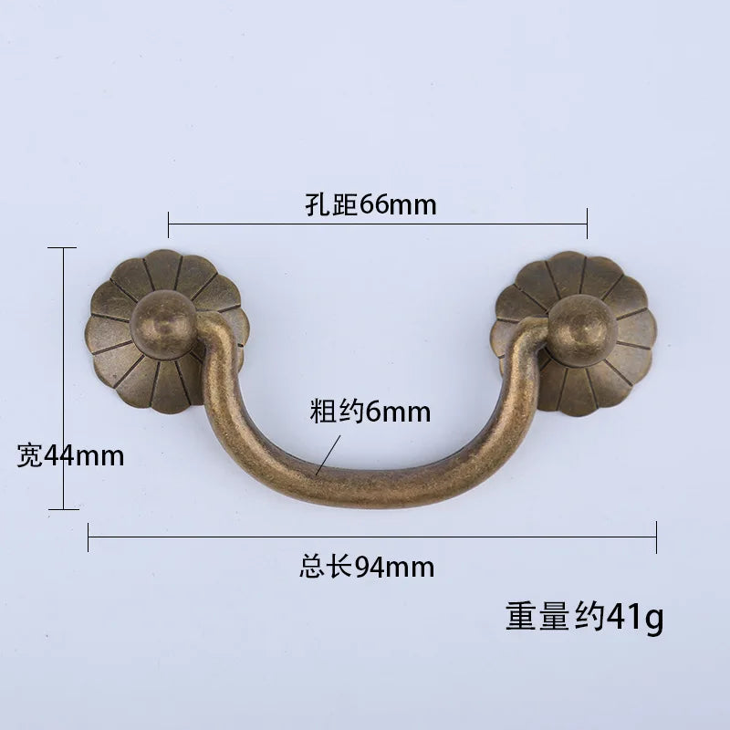 Antique Brass Arch Cabinet Pulls – Vintage Drawer Handles for Home Improvement