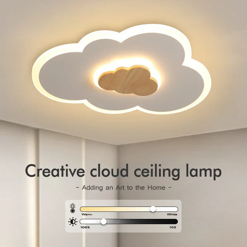 Dreamy Cloud LED Ceiling Lamp - Creative Lighting for Children's Rooms